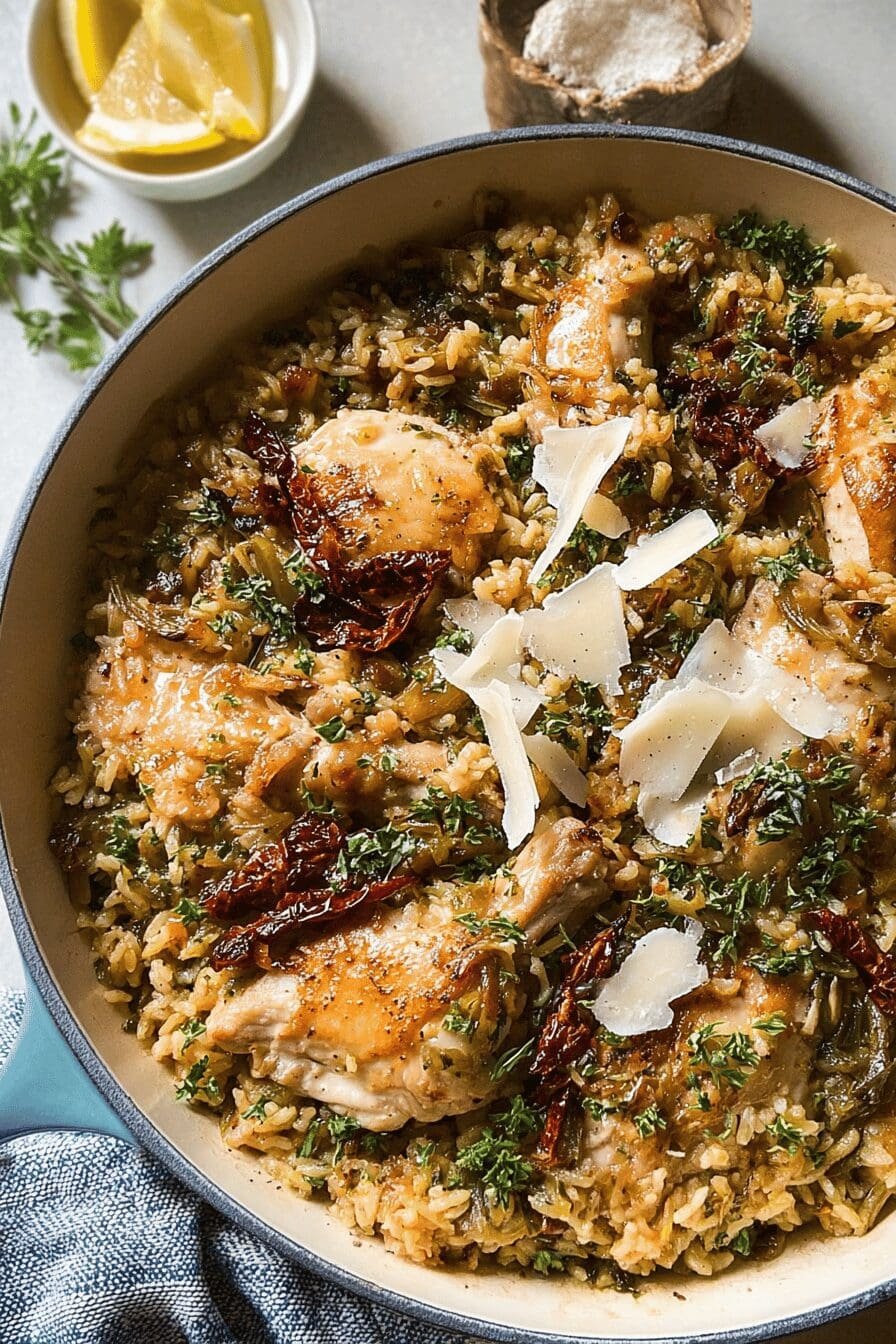 Tuscan Chicken And Rice
