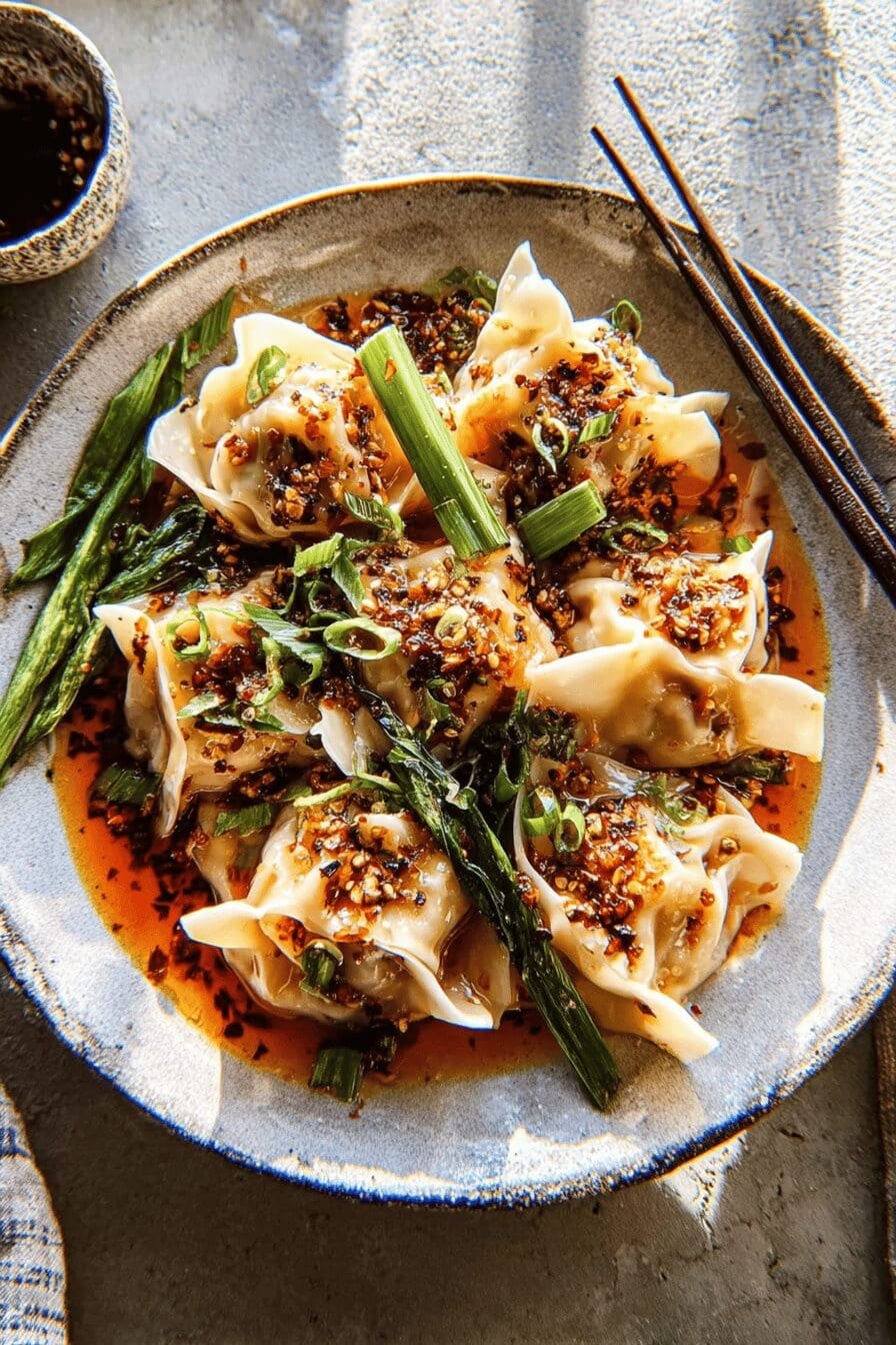 Wontons In Chili Oil