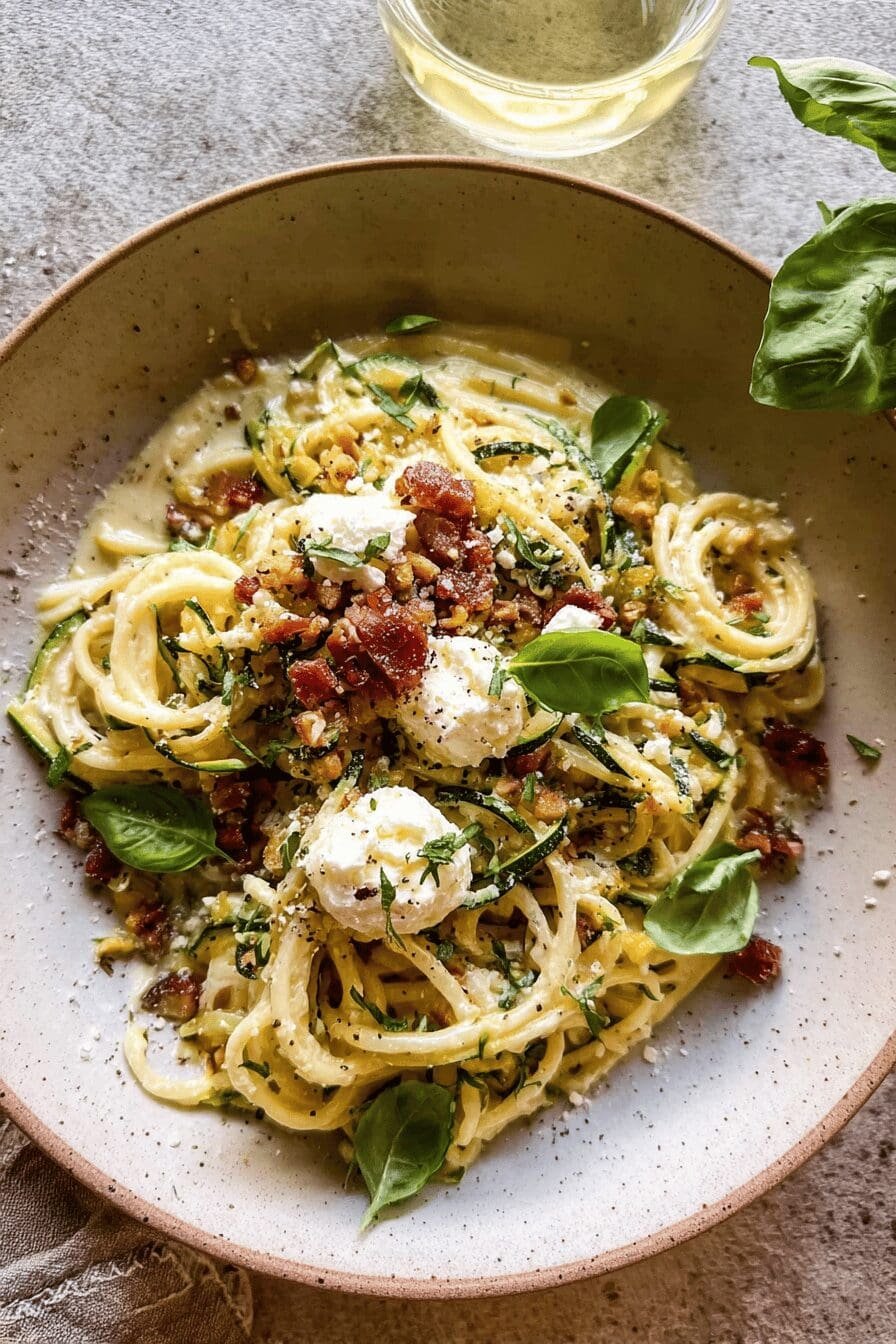 Zucchini Carbonara