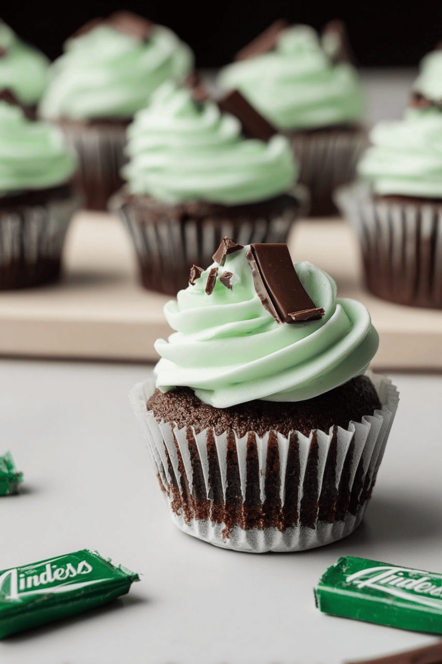 Andes Mint Cupcakes