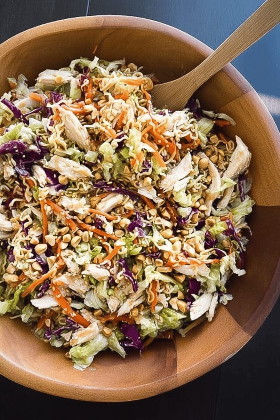 Asian Ramen Chicken Chopped Salad