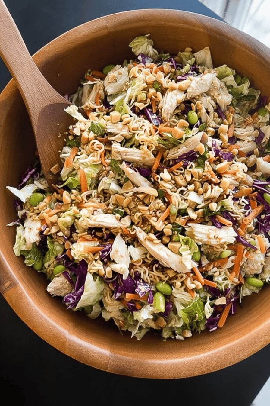 Asian Ramen Chicken Chopped Salad