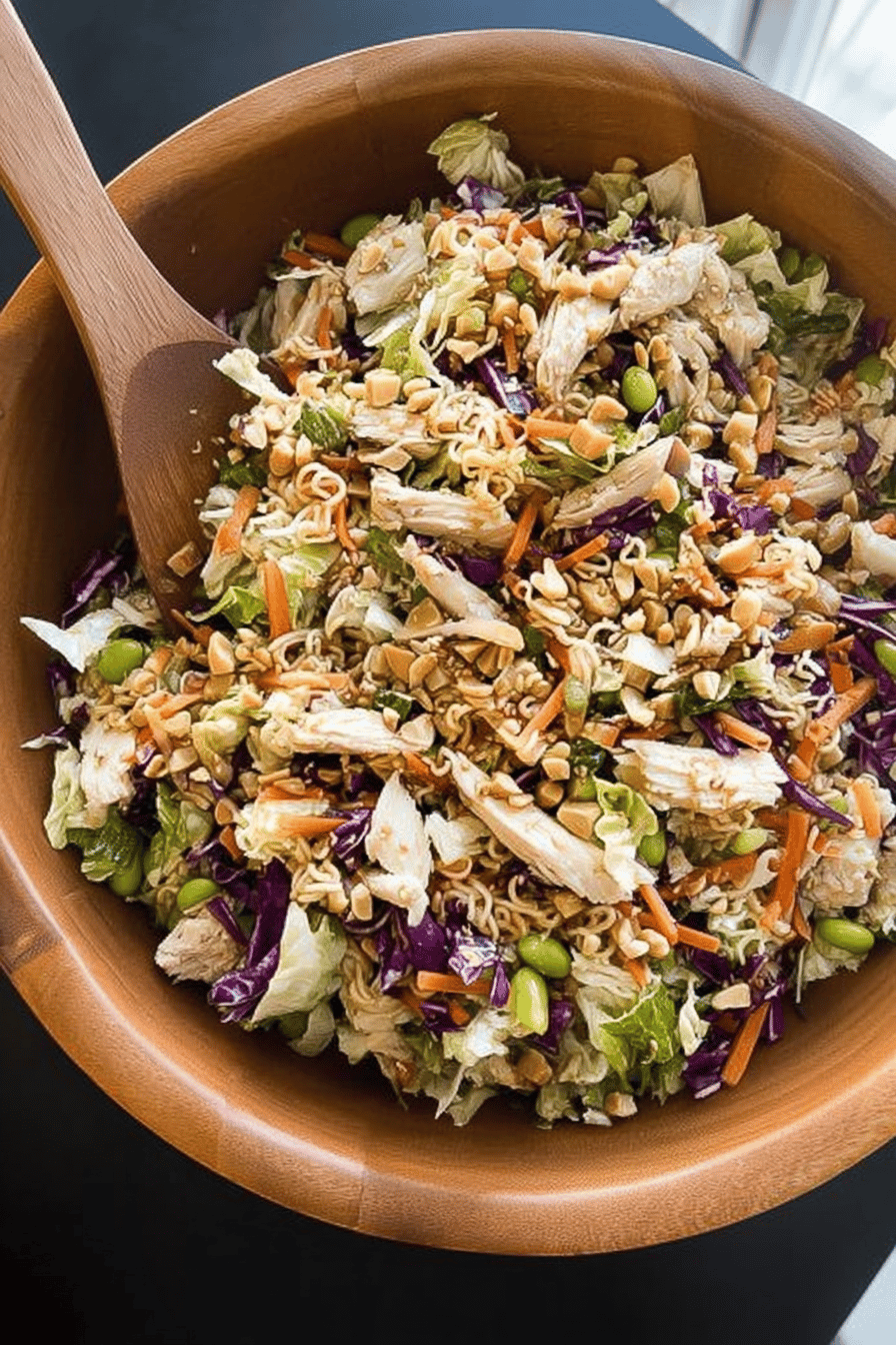 Asian Ramen Chicken Chopped Salad