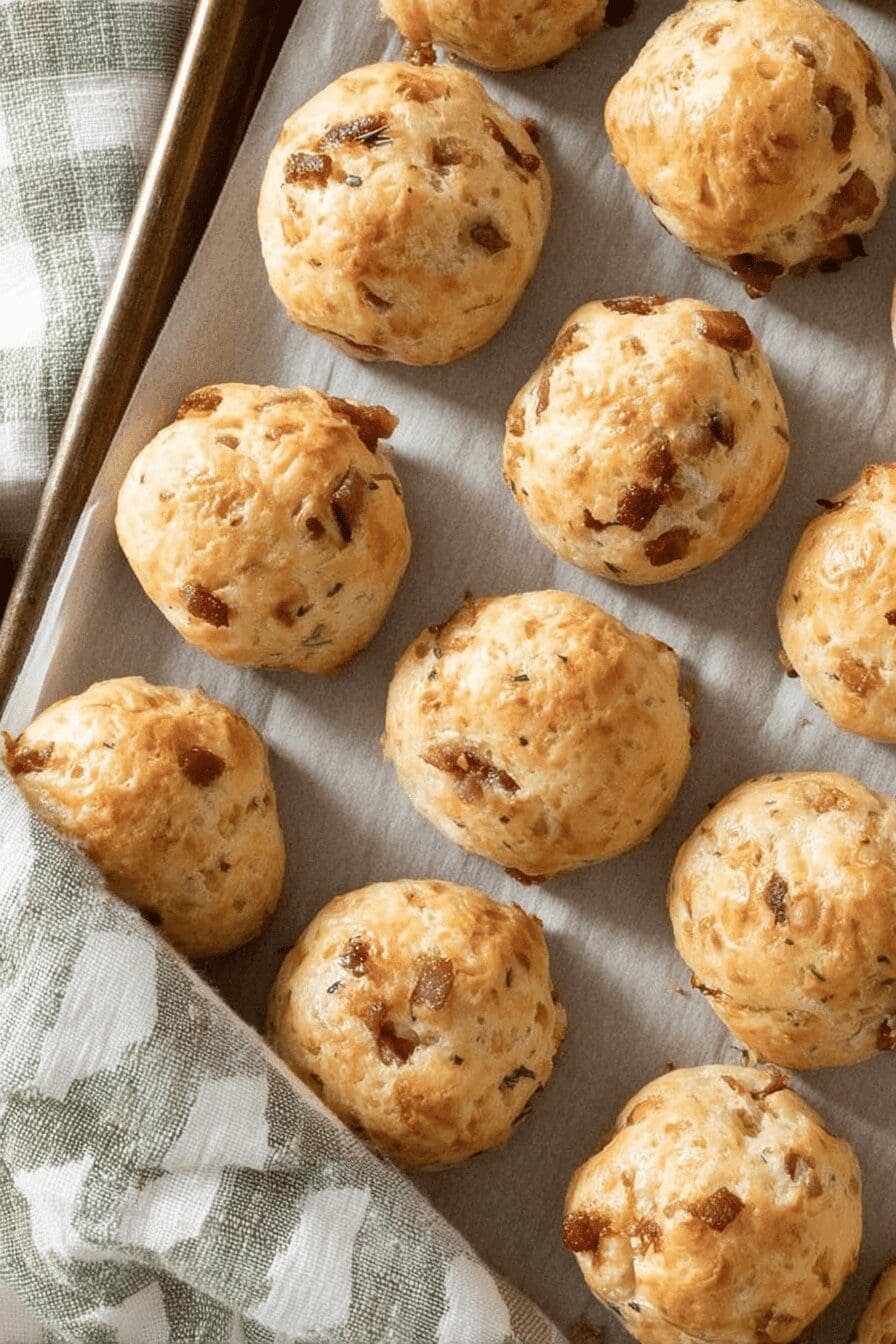 Bacon Garlic Gougeres