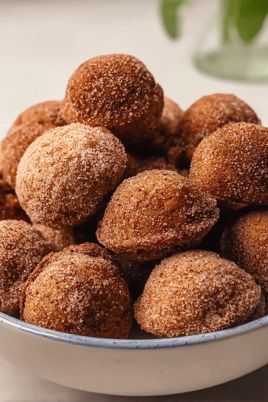Baked Apple Cider Donut Holes