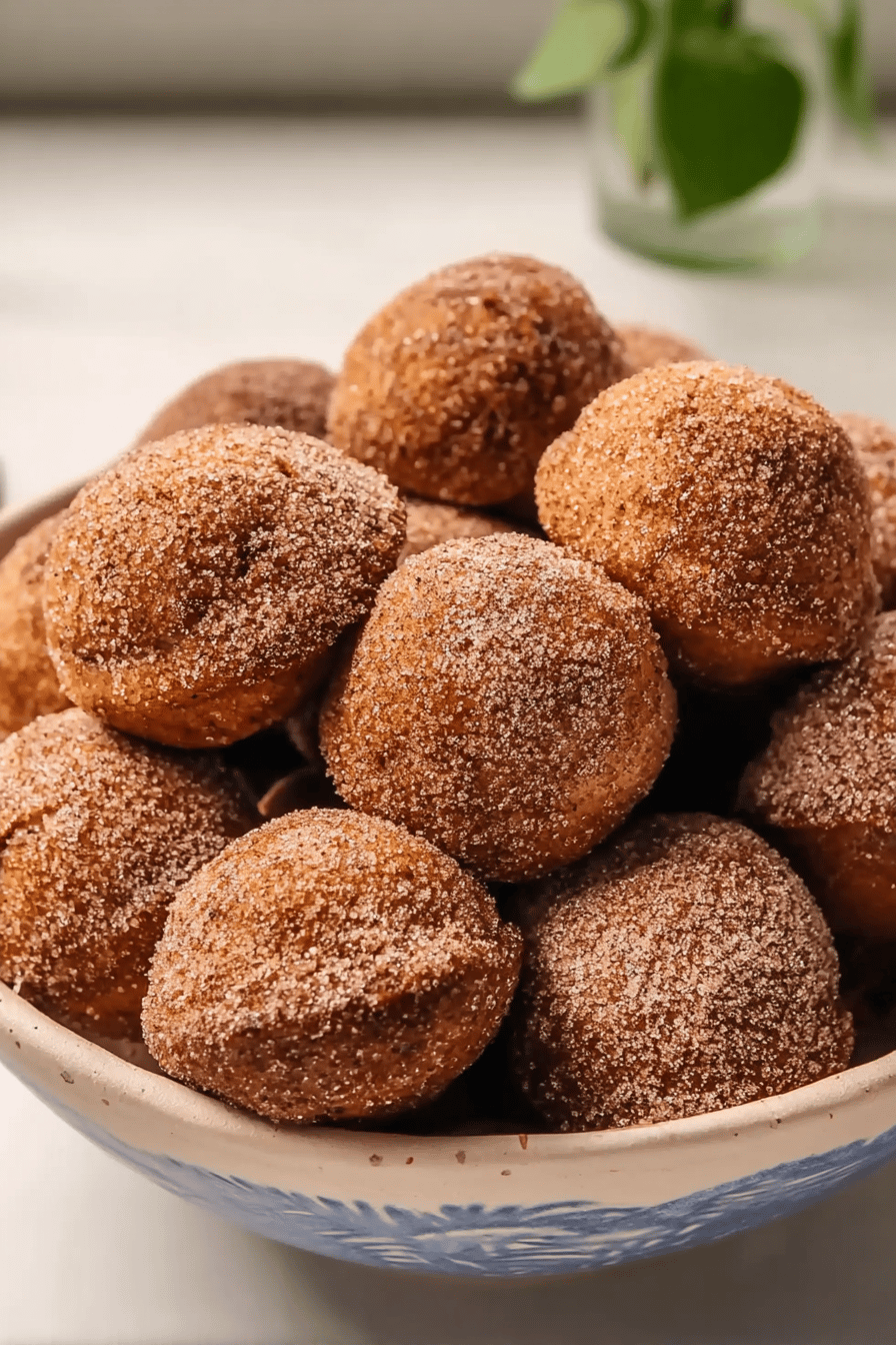 Baked Apple Cider Donut Holes