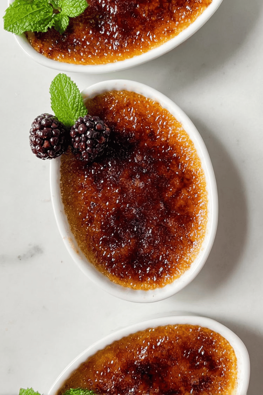 Blackberry Creme Brulee