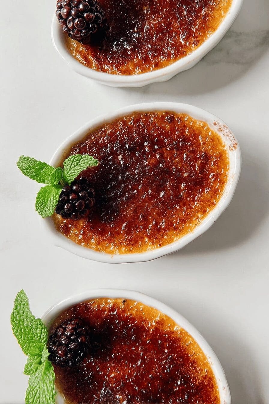 Blackberry Creme Brulee