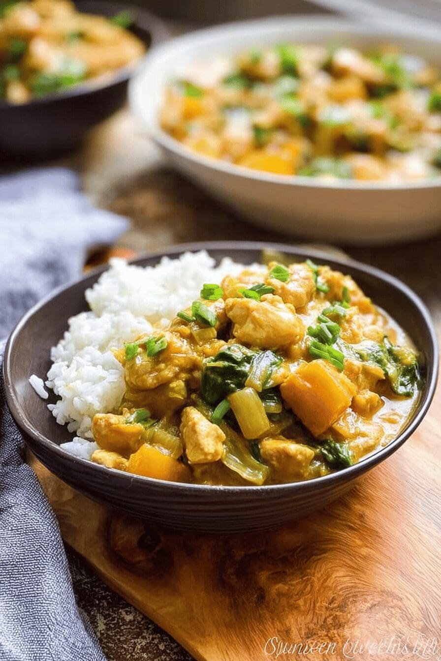 Bok Choy Chicken Curry