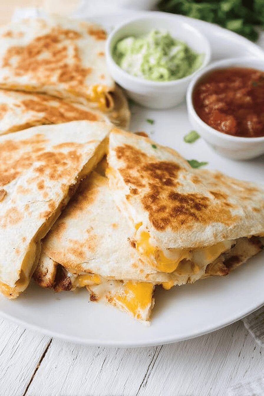 Cheesy Chicken Quesadillas