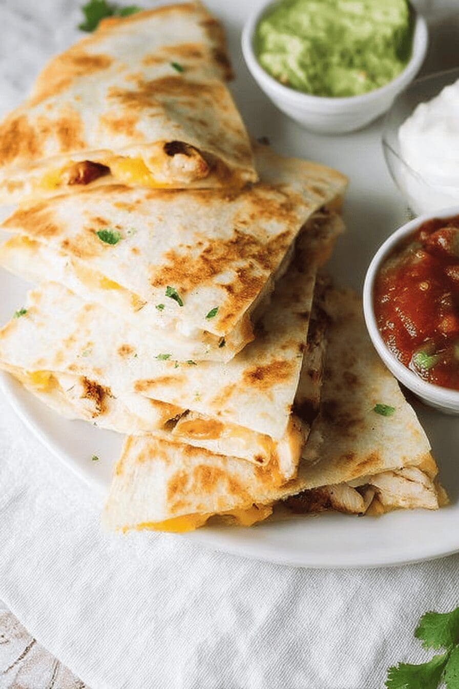 Cheesy Chicken Quesadillas