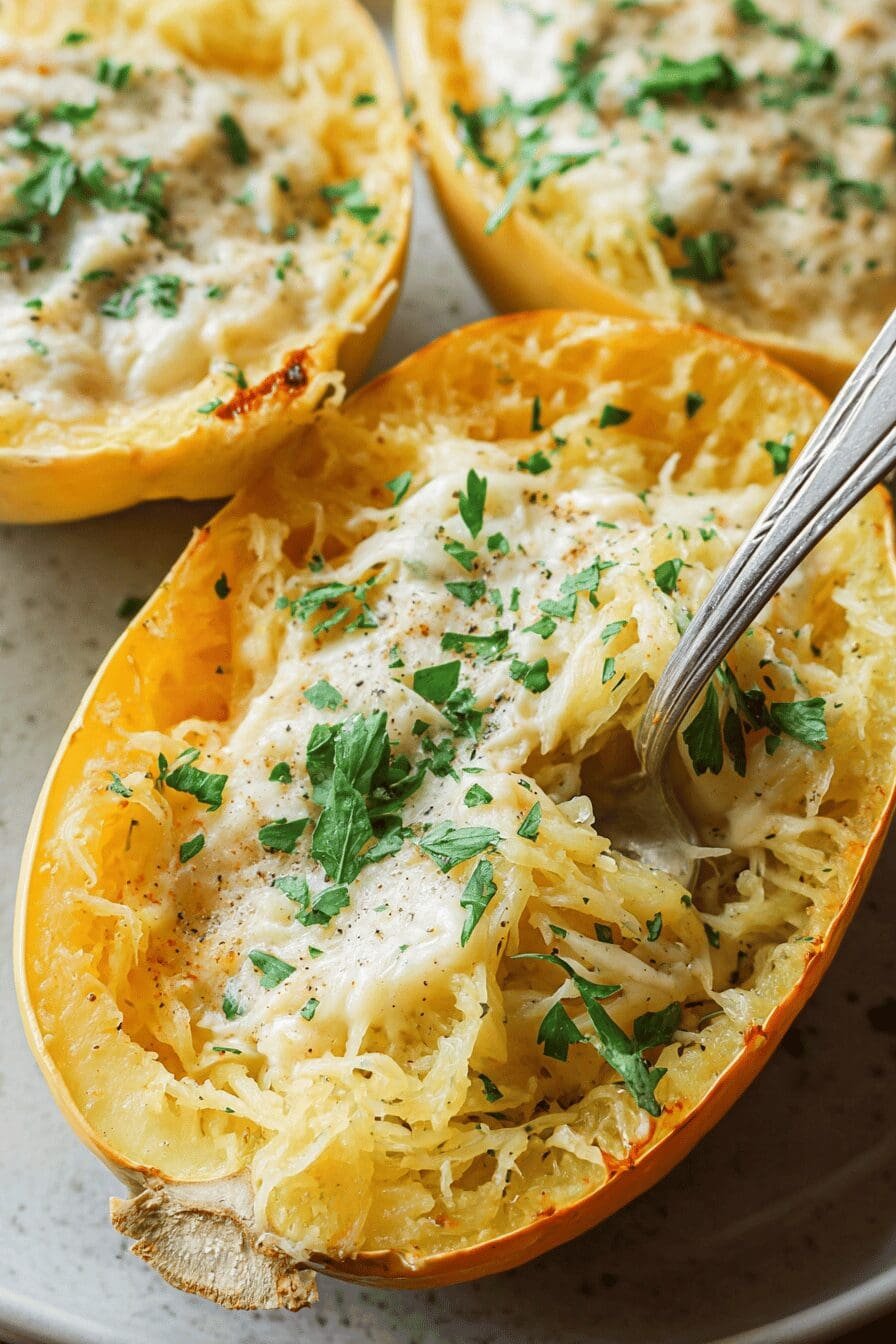 Cheesy Spaghetti Squash Recipe