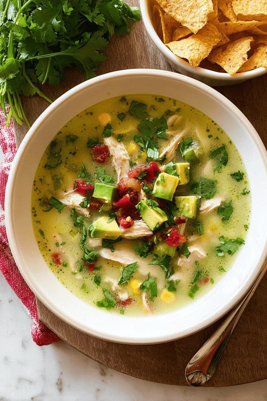 Chicken Avocado Lime Soup