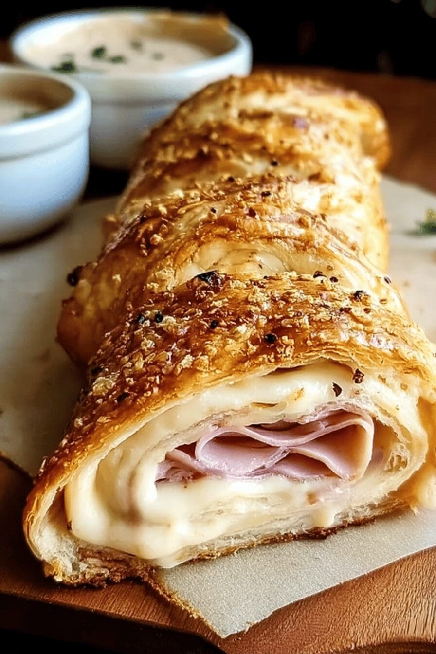 Chicken Cordon Bleu Stromboli
