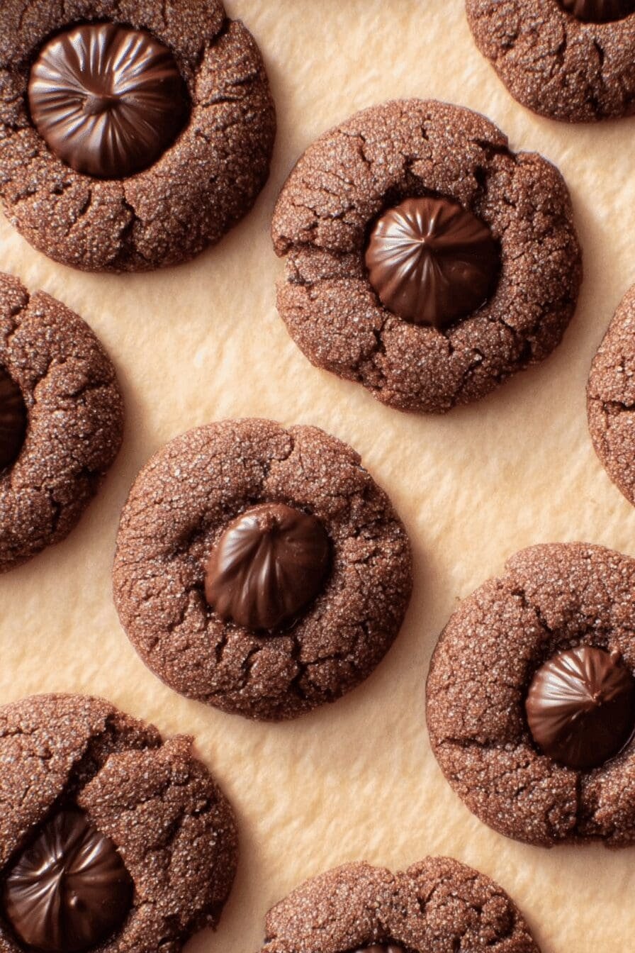 Chocolate Thumbprint Cookies