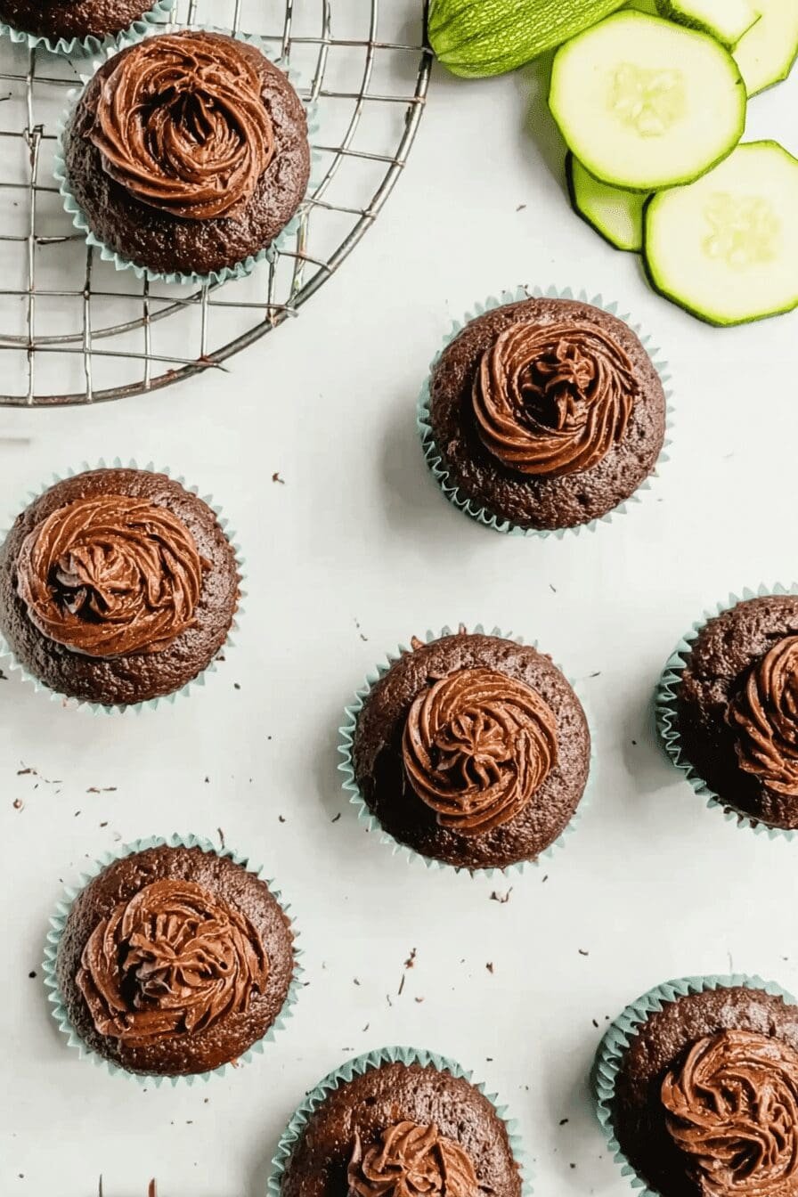 Chocolate Zucchini Cupcakes