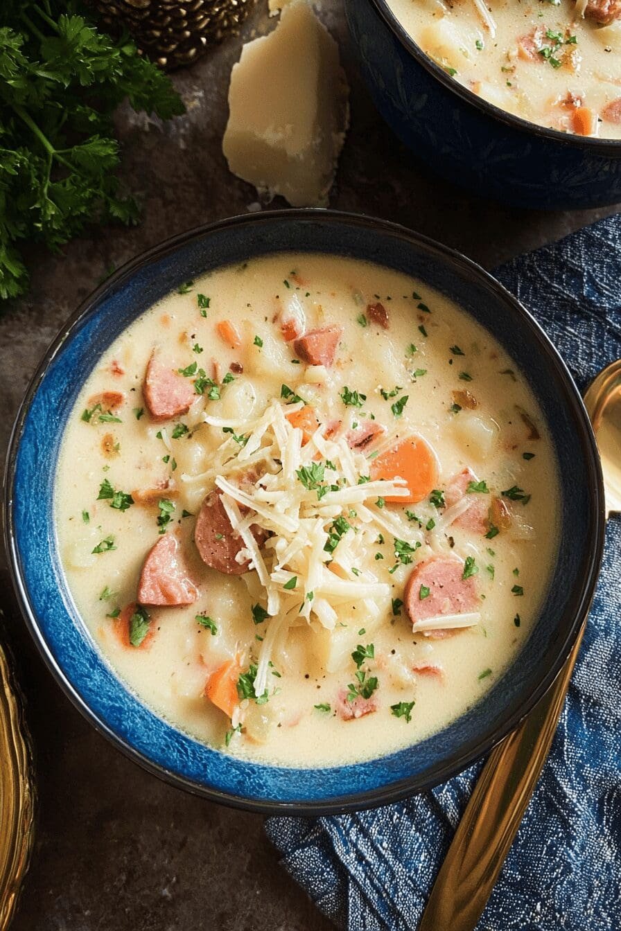 Creamy Potato Kielbasa Soup