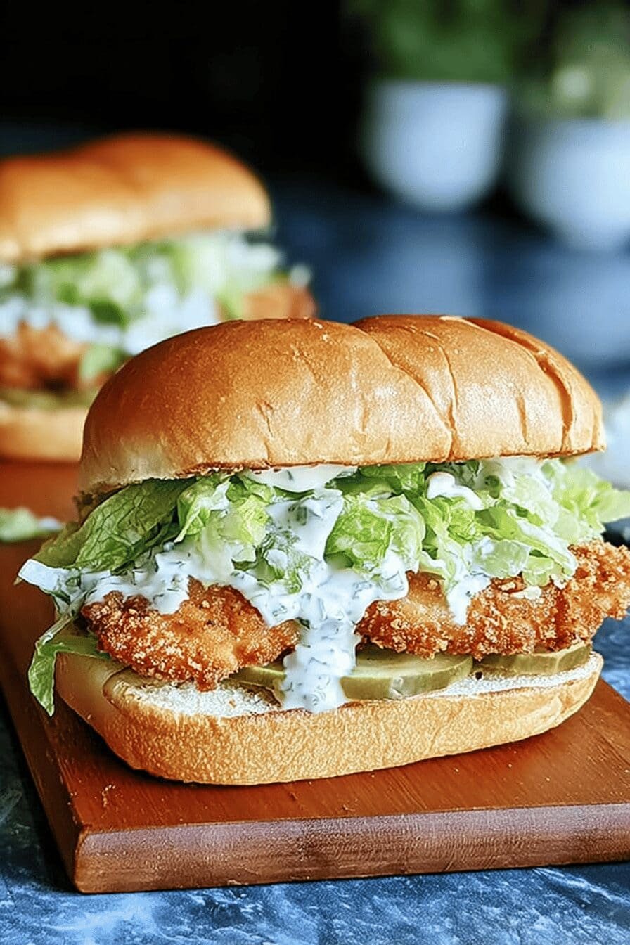 Crispy Chicken Caesar Sandwich