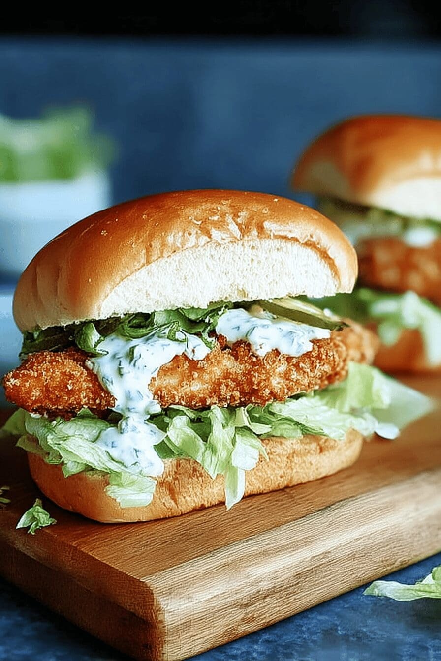 Crispy Chicken Caesar Sandwich