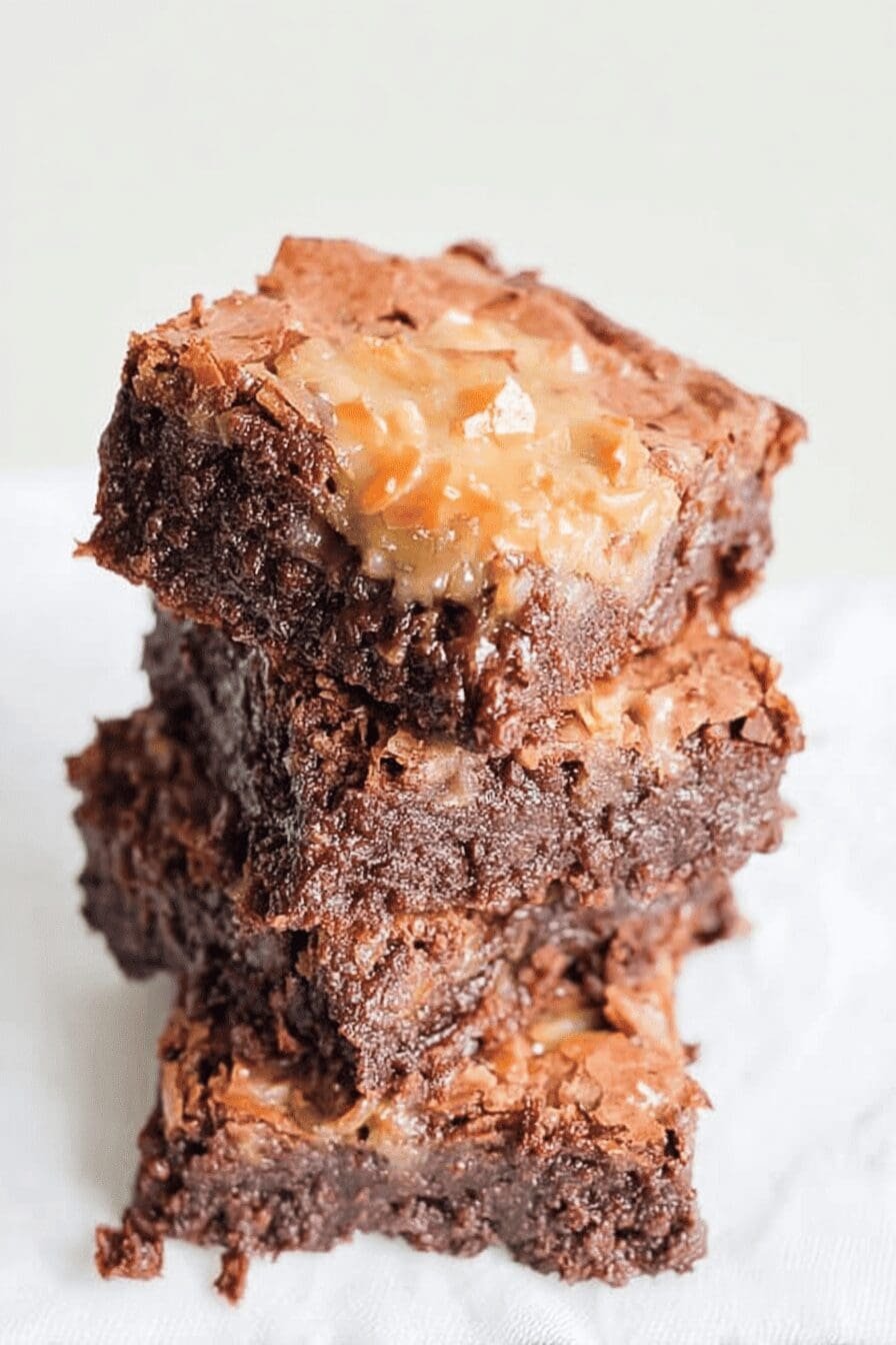German Chocolate Brownies