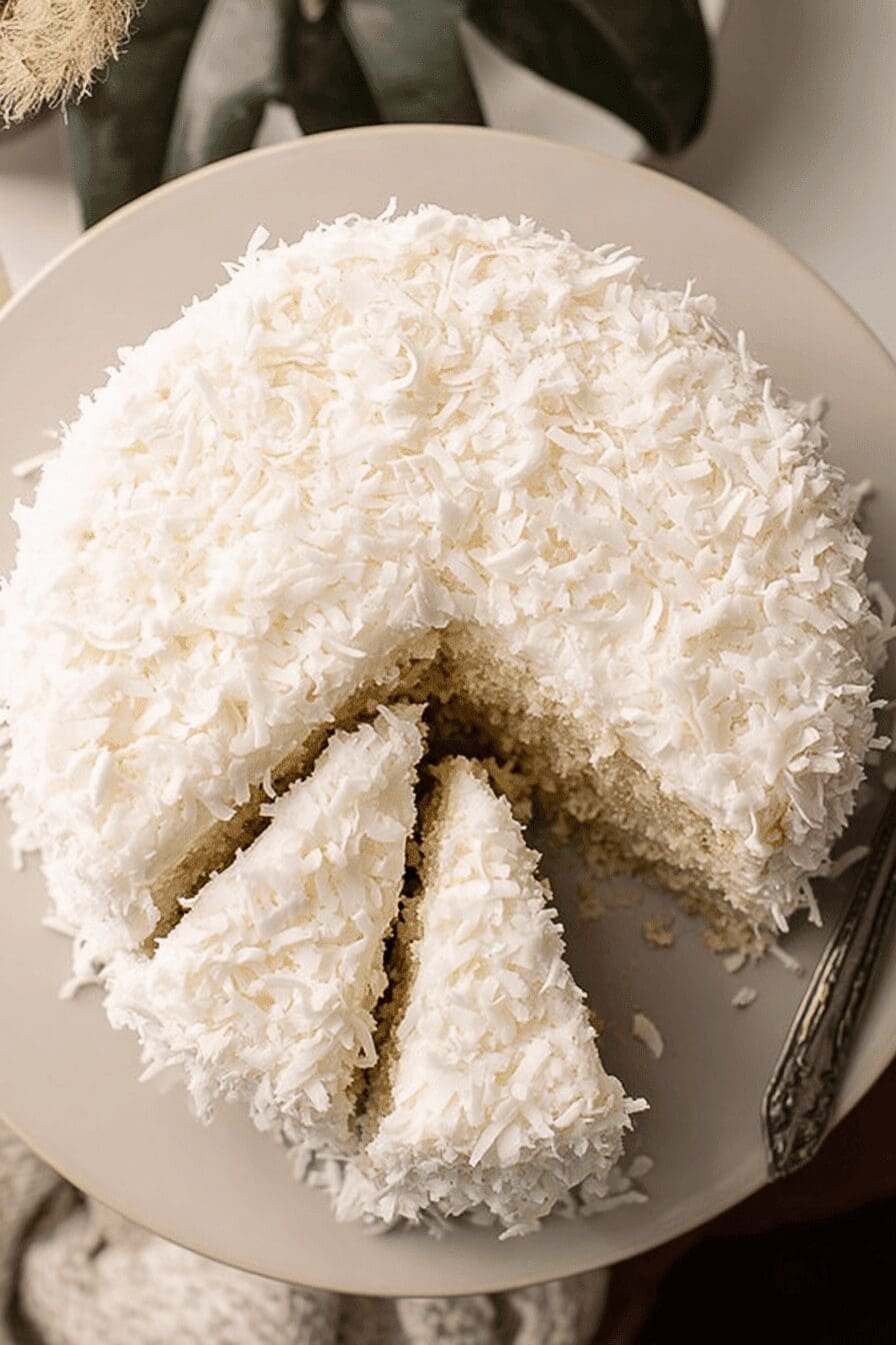 Homemade Coconut Cake