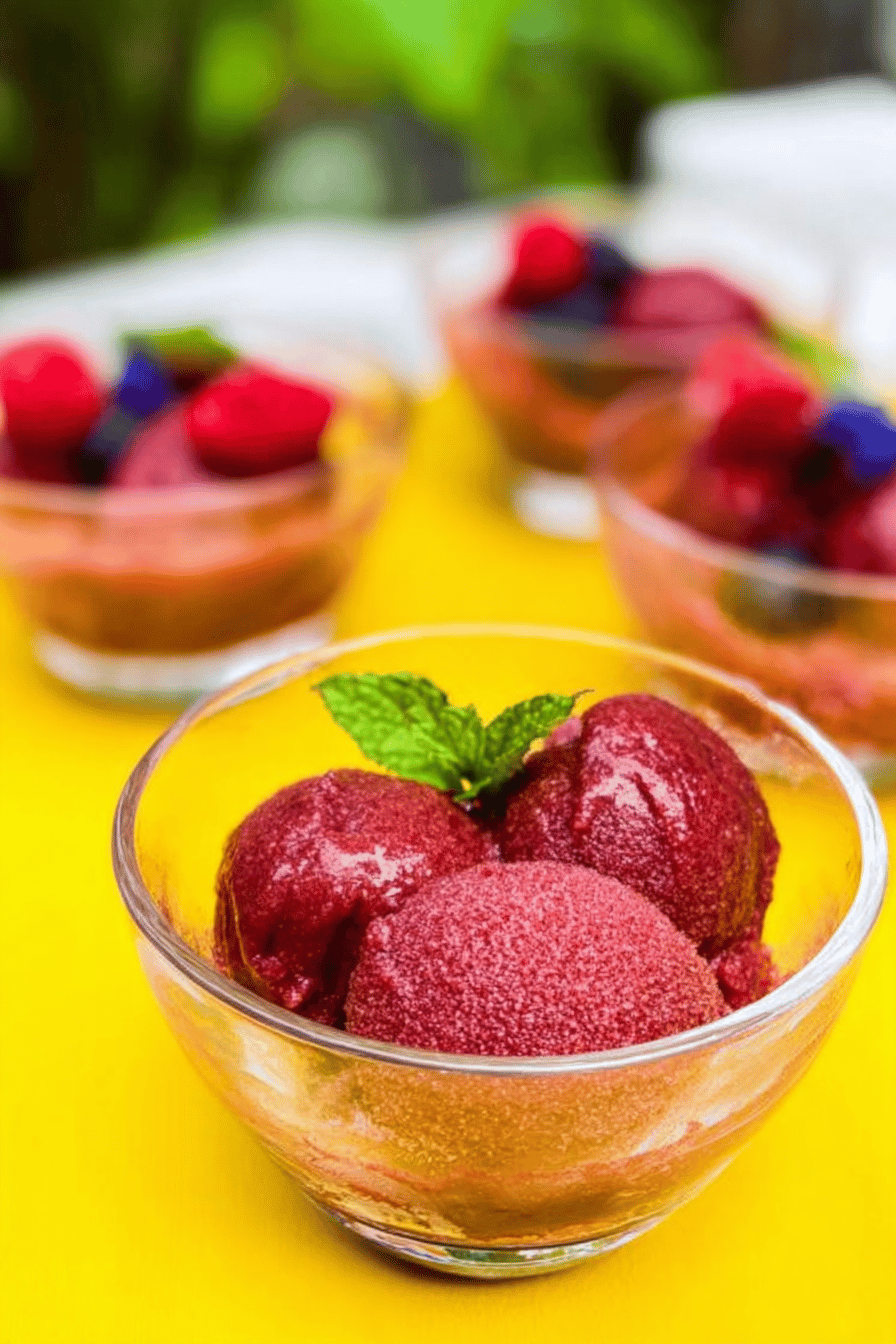Honey Berry Sorbet