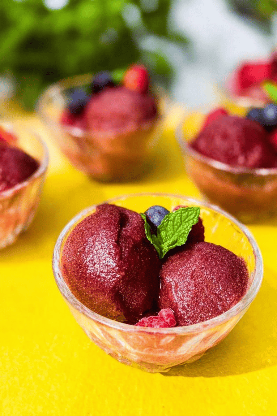 Honey Berry Sorbet