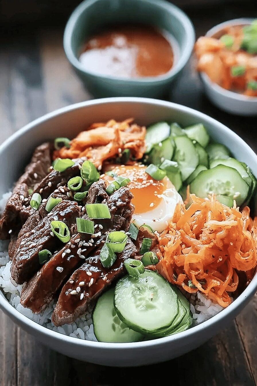 Korean Bbq Steak Rice Bowls