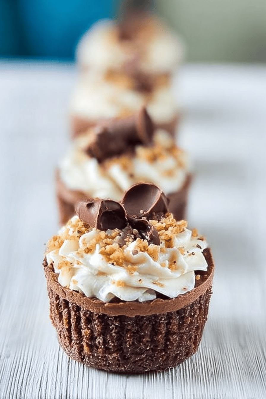 Nutella Cheesecake Cupcakes