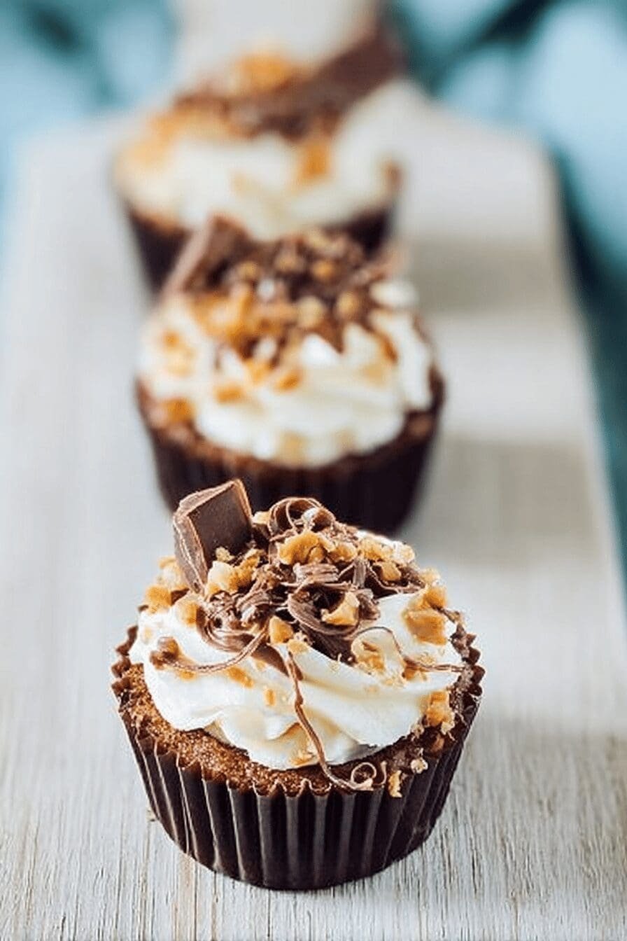 Nutella Cheesecake Cupcakes
