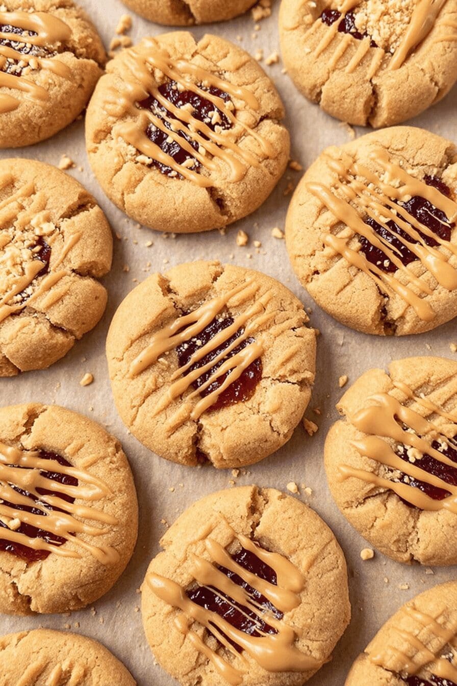 Peanut Butter And Jelly Cookies