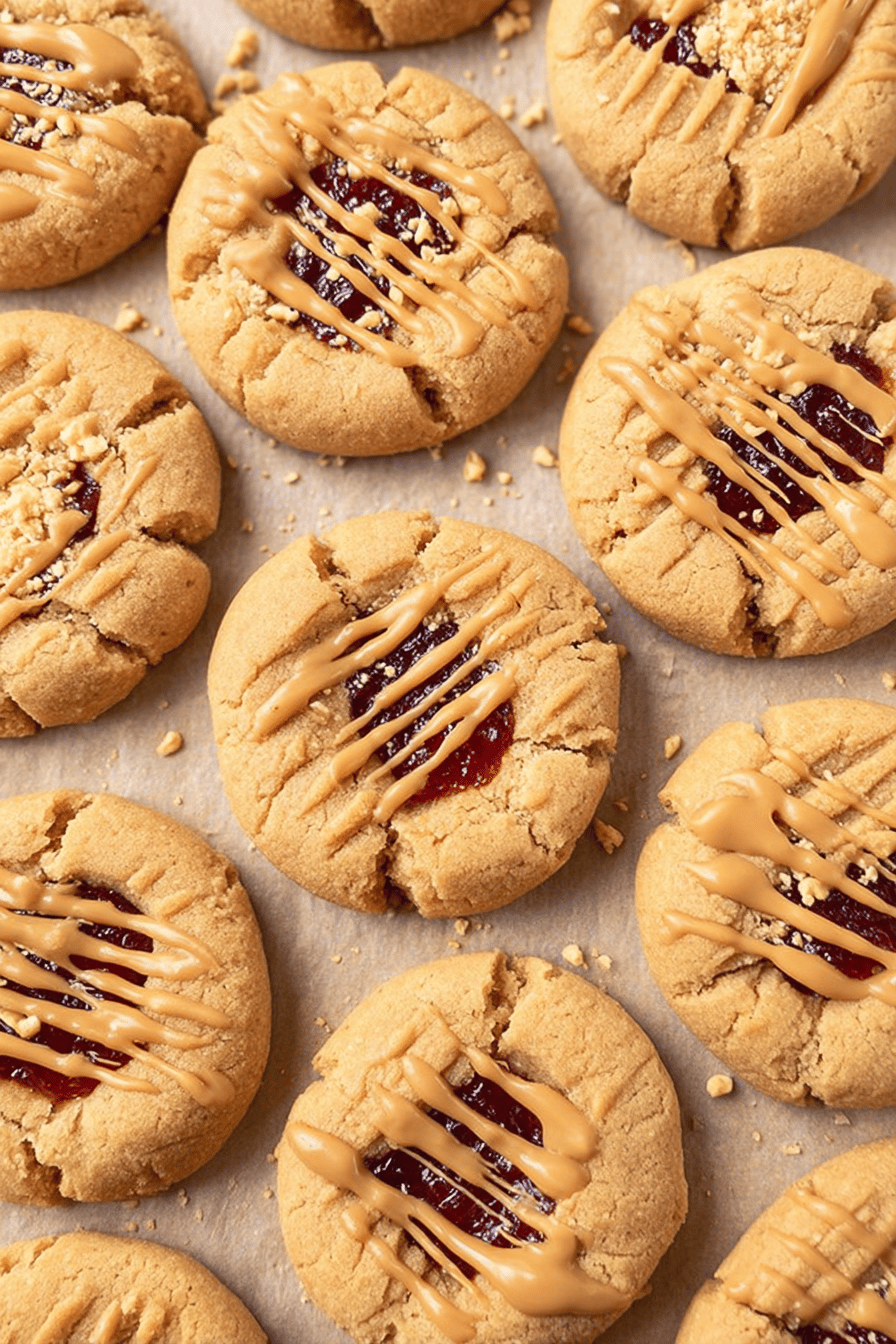 Peanut Butter And Jelly Cookies