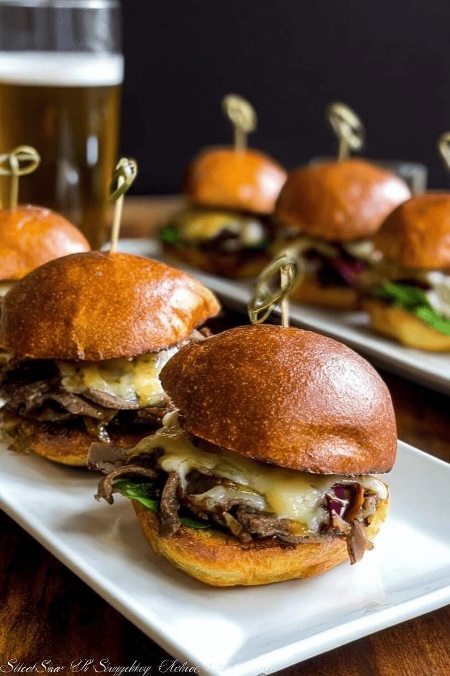 Philly Cheese Steak Sliders