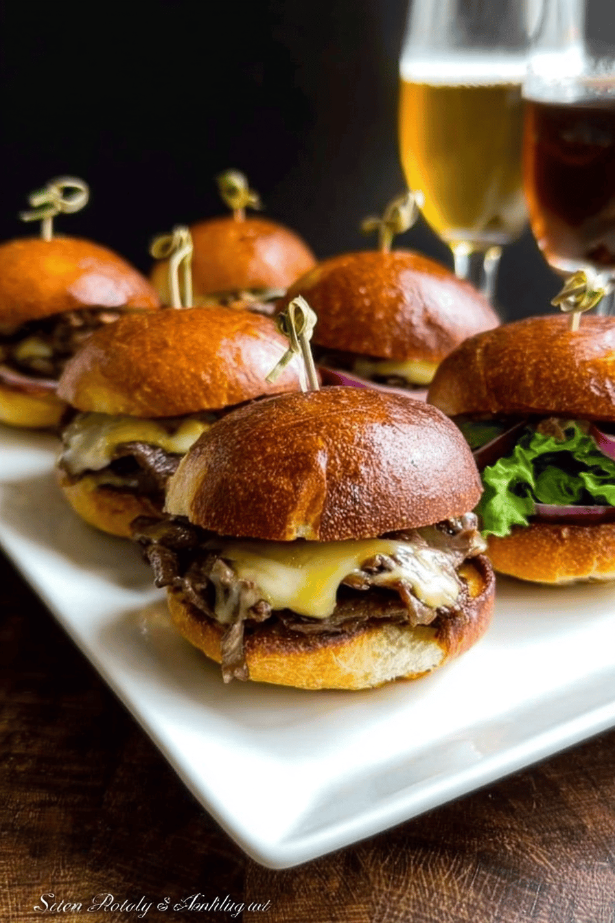 Philly Cheese Steak Sliders