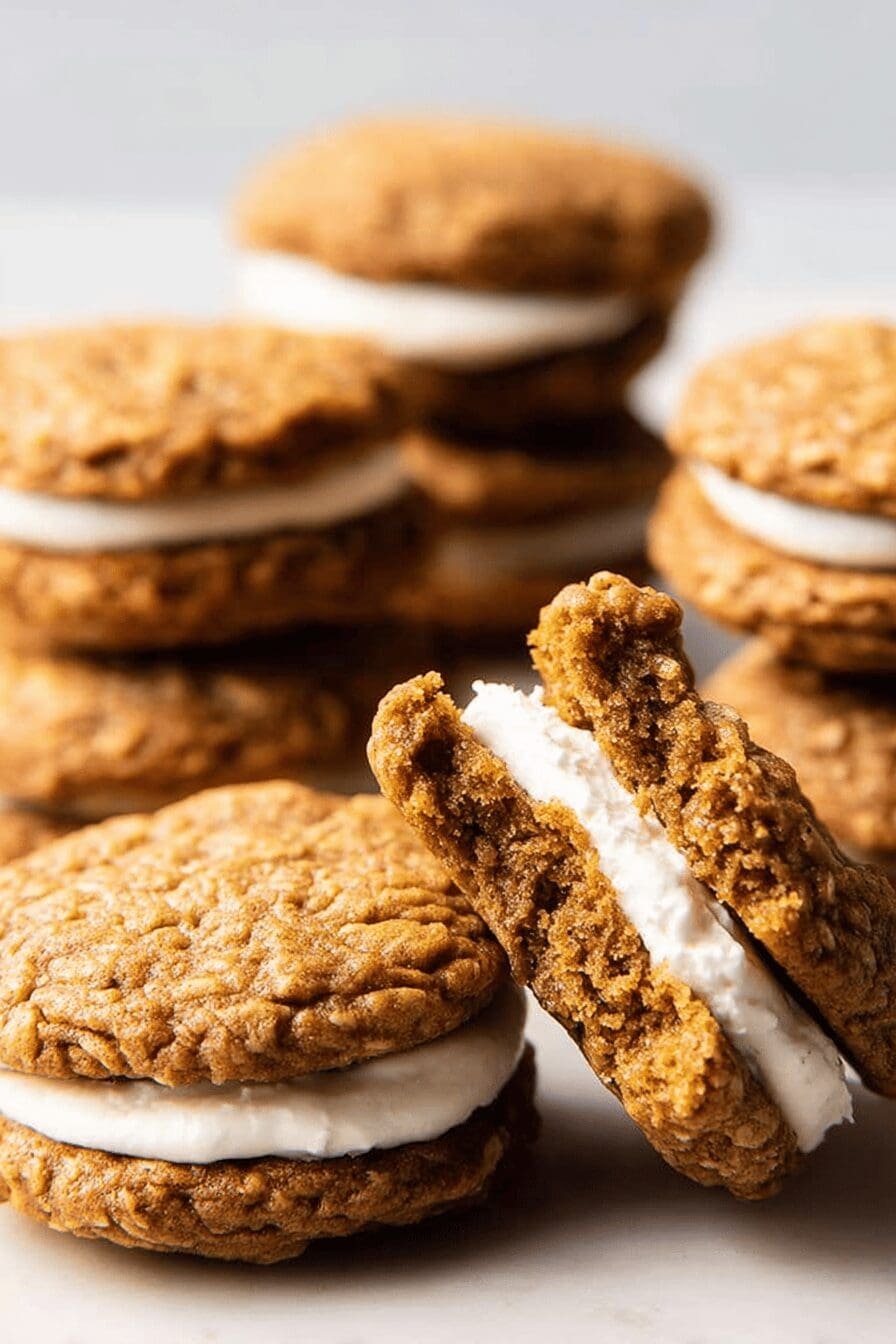 Pumpkin Oatmeal Cream Pies