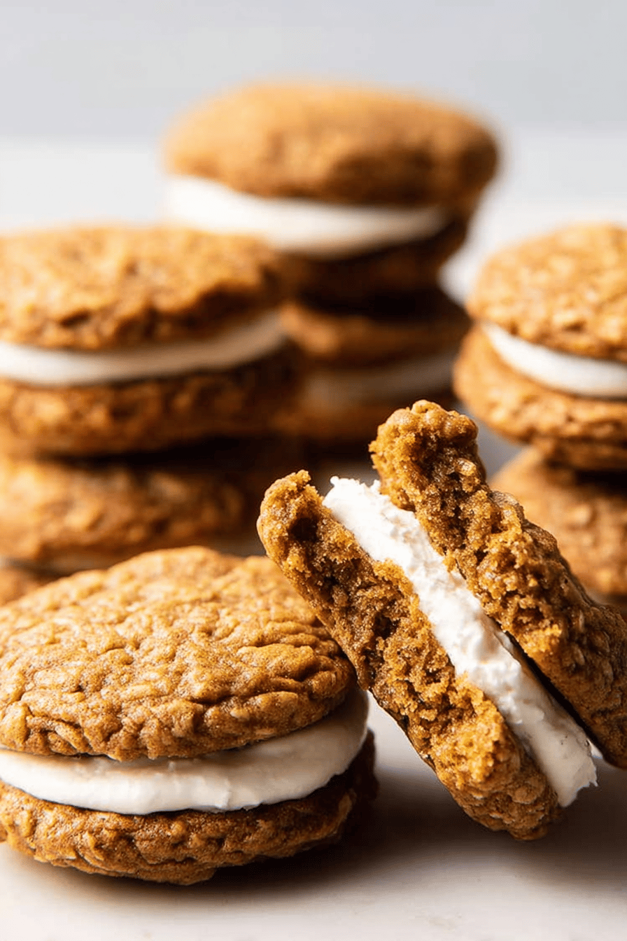 Pumpkin Oatmeal Cream Pies