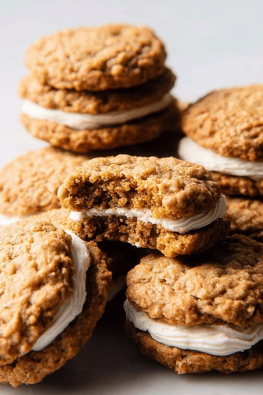 Pumpkin Oatmeal Cream Pies