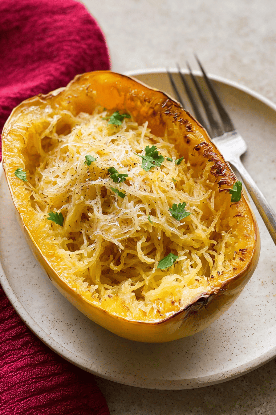 Roasted Spaghetti Squash Browned Butter