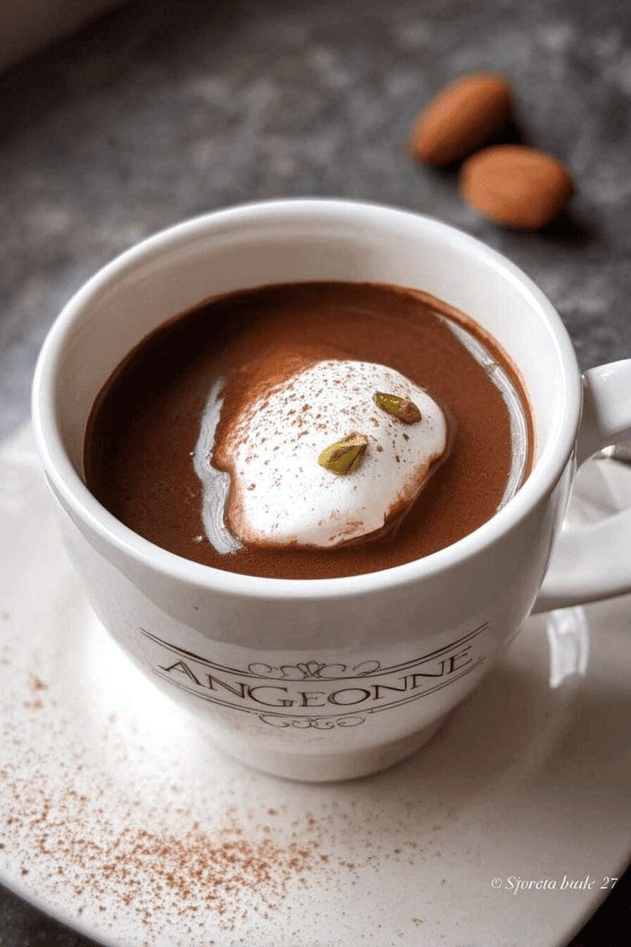 Spiced Almond Hot Chocolate