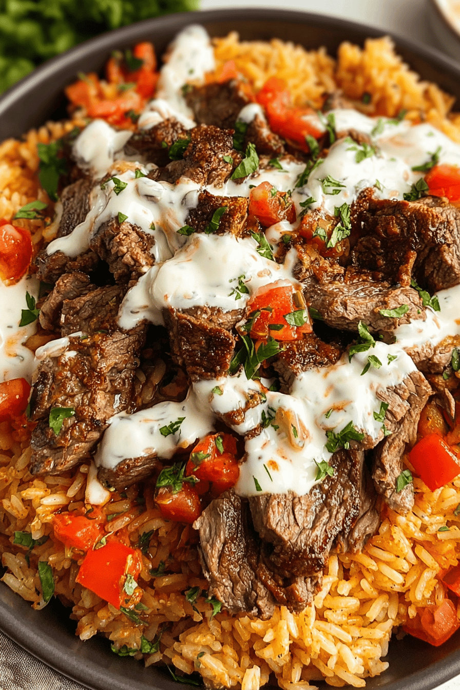 Steak Queso Rice