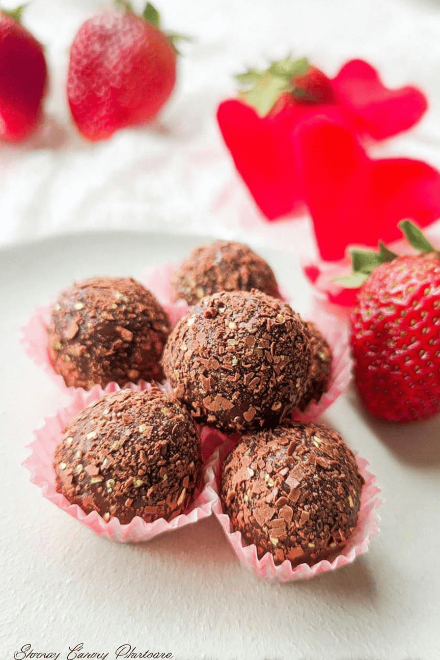 Strawberry Chocolate Truffles