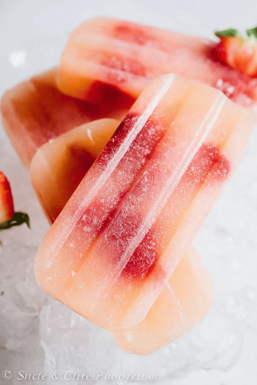 Strawberry Lemonade Popsicles