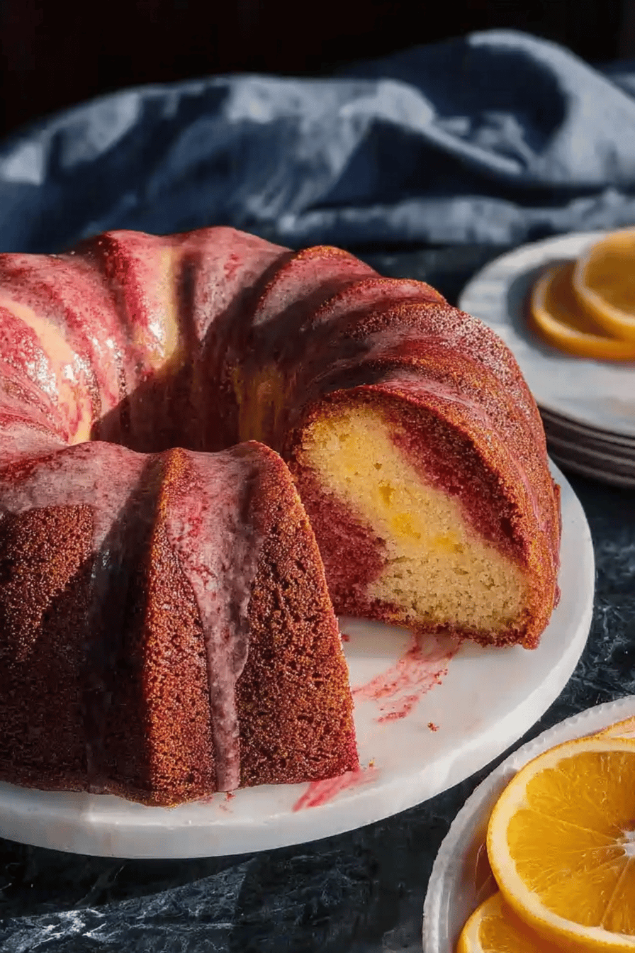 Tequila Sunrise Cake