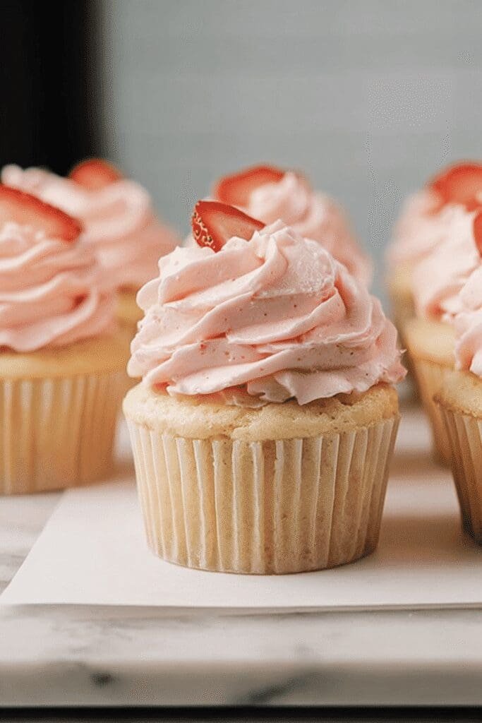 Vanilla Yogurt Cupcakes Strawberry Frosting 62.png