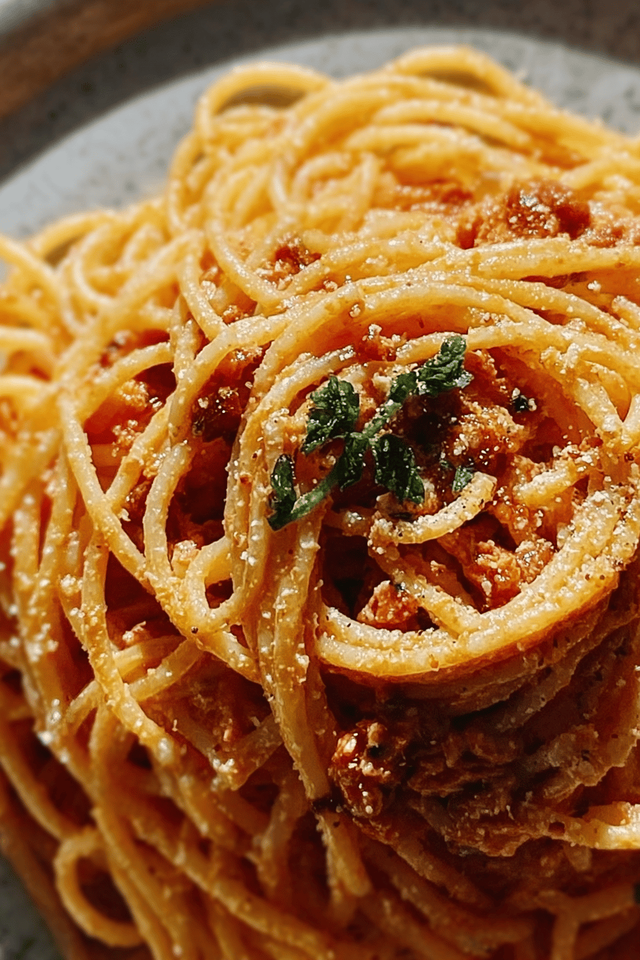 Baked Cream Cheese Spaghetti