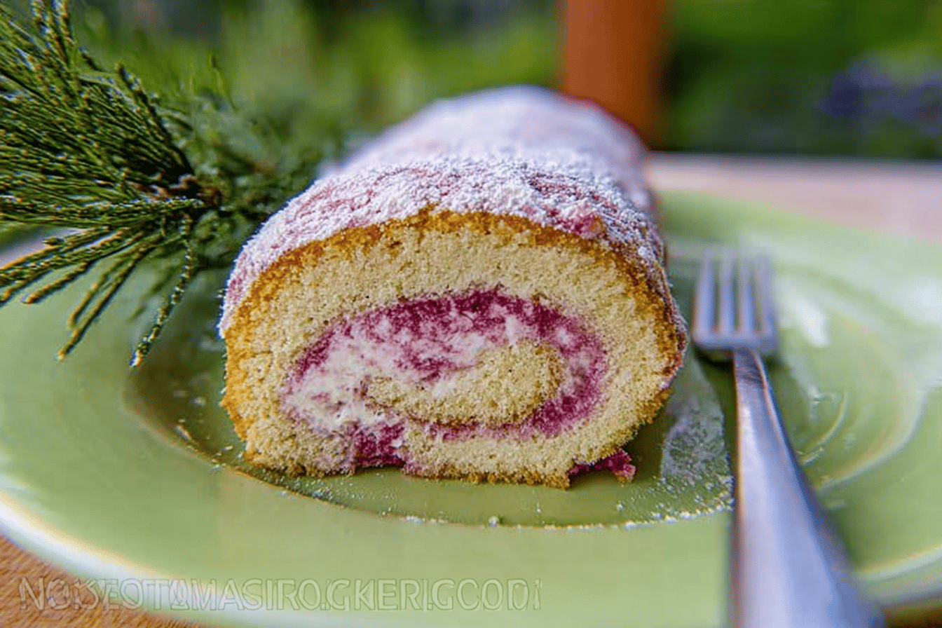Biskvit Raspberry Roulade