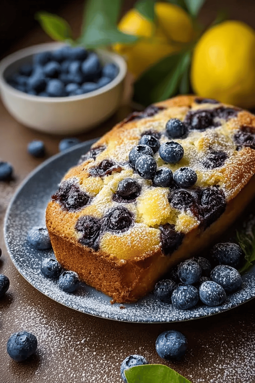 Blueberry Lemon Ricotta Cake