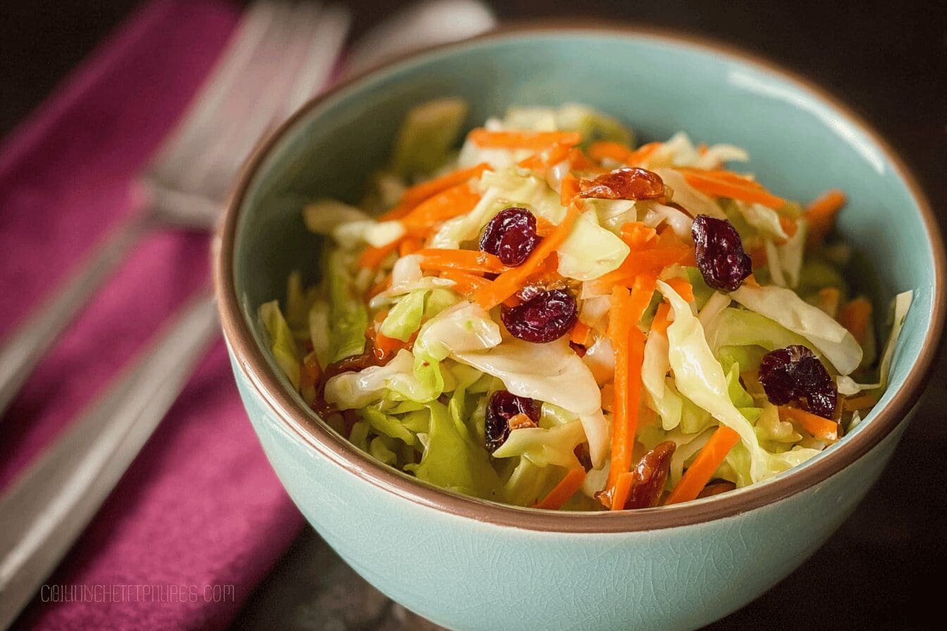 Cabbage Carrot And Cranberry Salad