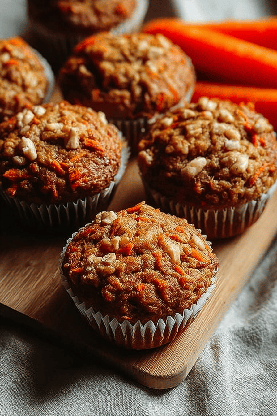 Carrot Oatmeal Muffins