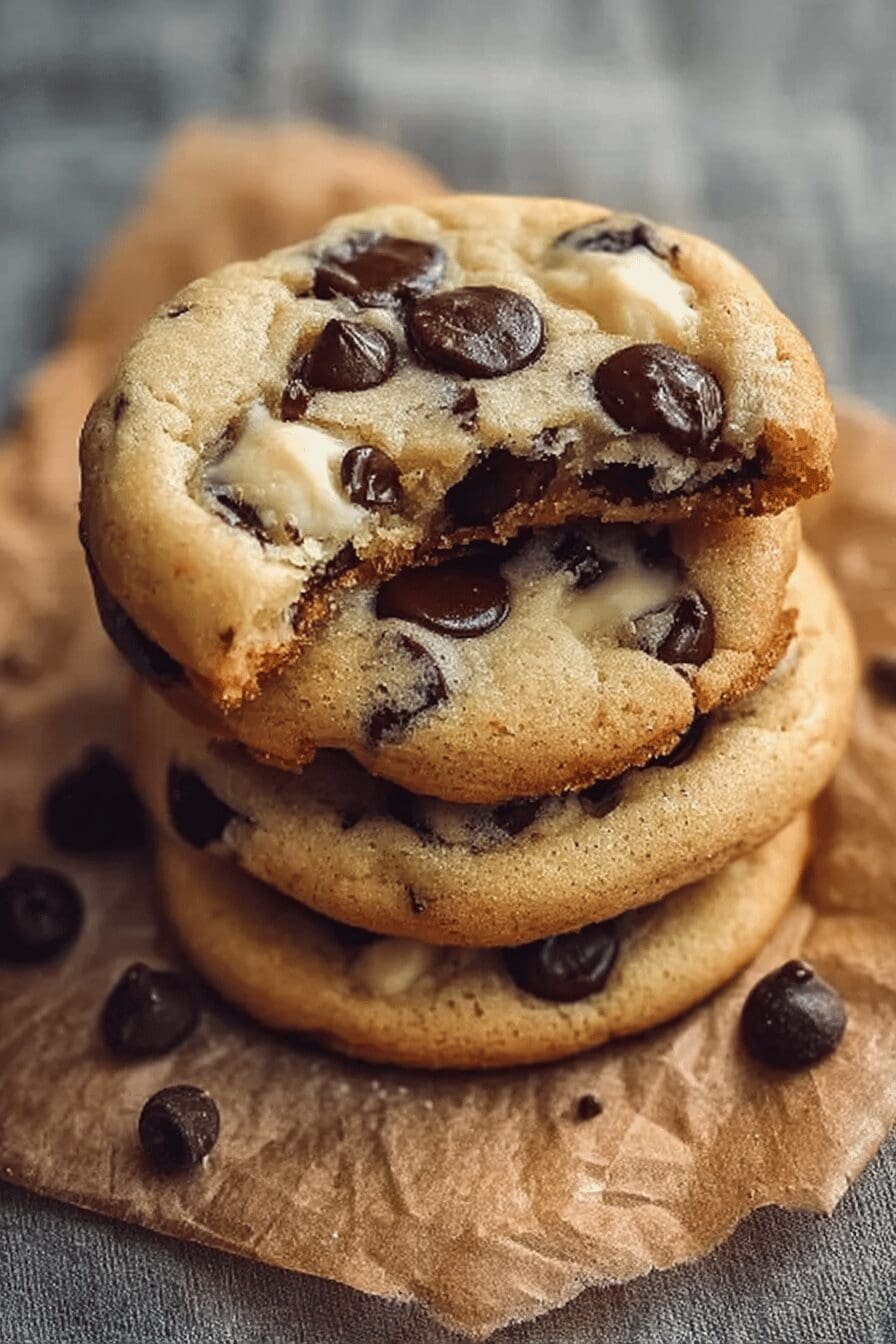 Cheesecake Stuffed Chocolate Chip Cookies